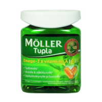 Капсулы Moller Tupla омега-3 витамины A, D и E 150 шт