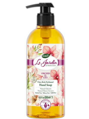 Жидкое мыло  для рук с дозатором Dalan Le Jardin 500 мл Орхидея и лилия 