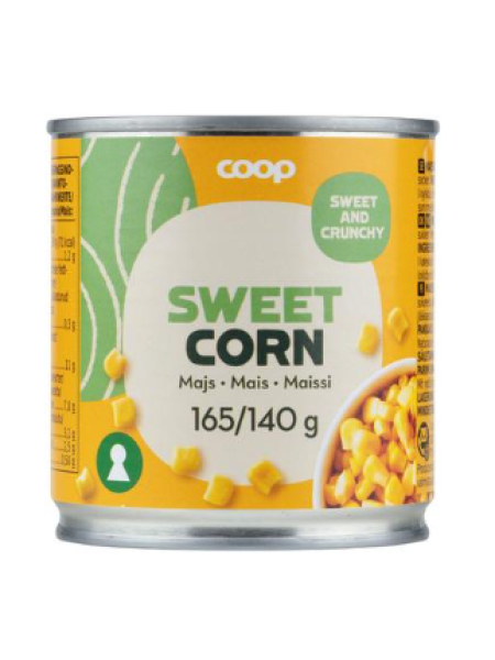 Кукурузные зерна в рассоле Coop maissia suolaliemessä 165/140 г