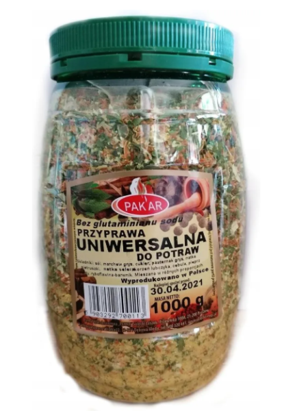 Универсальная приправа Pakar Przyprawa Uniwersalna Bez Glutaminianu 1 кг