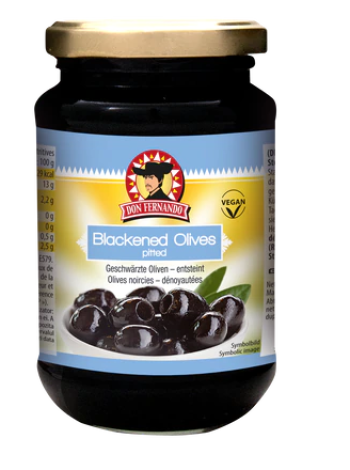 Оливки черные без косточек Don Fernando 350г