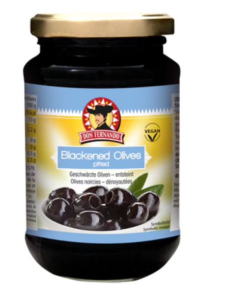 Оливки черные без косточек Don Fernando 350г