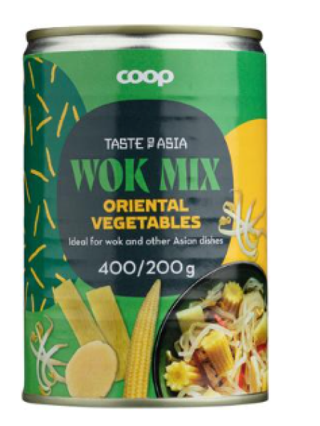 Смесь овощей для вок Coop Taste of Asia wok-sekoitus Oriental 400/200 г