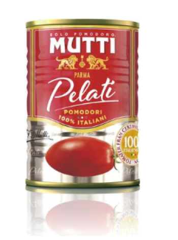 Целые очищенные помидоры Mutti Pelati kokonaiset kuoritut tomaatit 400г