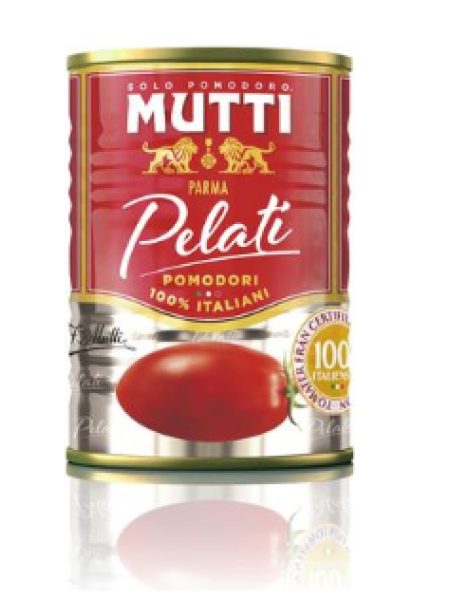 Целые очищенные помидоры Mutti Pelati kokonaiset kuoritut tomaatit 400г