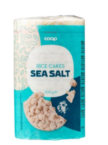 Рисовые лепешки с морской солью Coop Rice Cakes Sea Salt 100 г