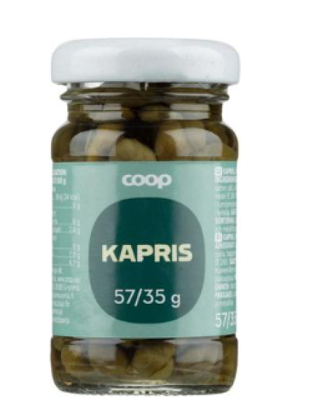 Каперсы маринованные Coop kapris 57/35 г