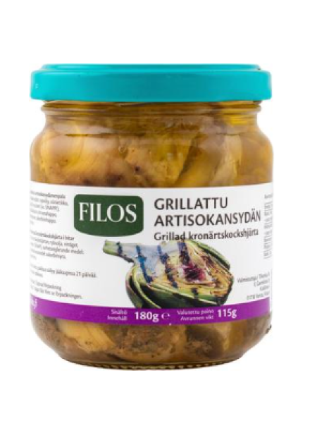 Сердцевины артишоков в маринаде Filos grillattu ja marinoitu artisokansydämenpala 180/115 г