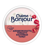 Сыр без лактозы Creme Bonjour Aurinkokuivattu Tomaatti 200г с вялеными помидорами