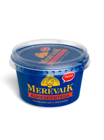 Сыр плавленый Янтарь с лисичками Tere Merevaik Sulatatud juust kukeseentega 200 г