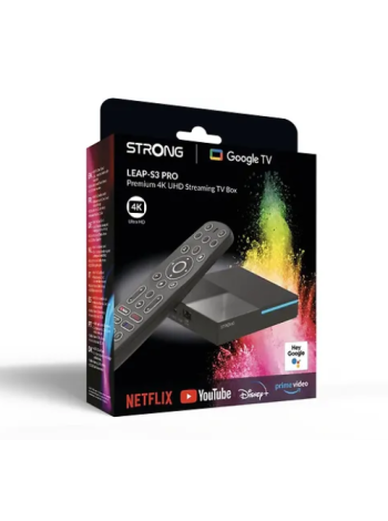 Медиаплеер Strong LEAP S3 Pro Wi-Fi 4K Google TV