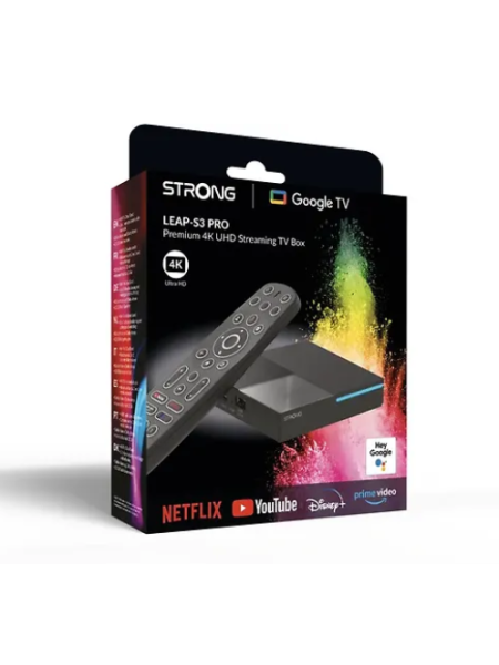 Медиаплеер Strong LEAP S3 Pro Wi-Fi 4K Google TV