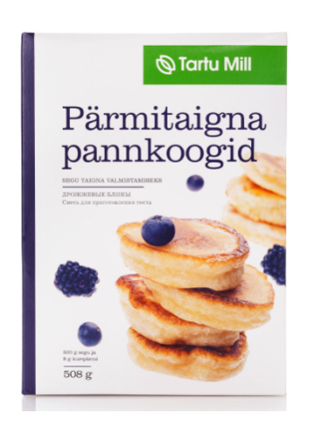 Мучная смесь для приготовления теста TARTU MILL Pärmitaigna pannkoogijahu 508 г