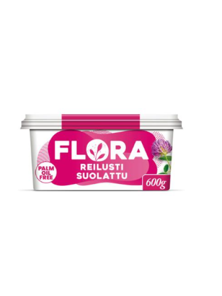 Спред растительный Flora Reilusti Suolattu 600г сильно соленый