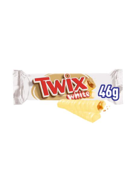 Батончик белого шоколада Twix White с белым шоколадом 46 г
