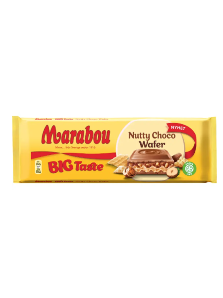 Плиточный шоколад Marabou Big Taste Nutty Choco Wafer 270 г