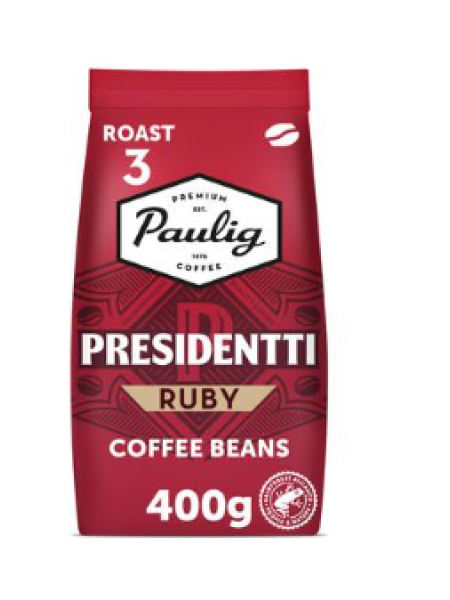 Кофе в зернах Paulig President Ruby 400г
