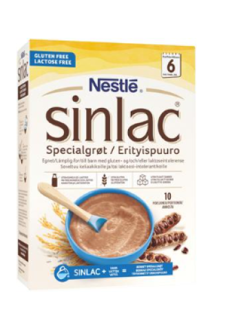 Рисовая каша без молока и без глютена Nestlé Sinlac 500г с 6 месяцев