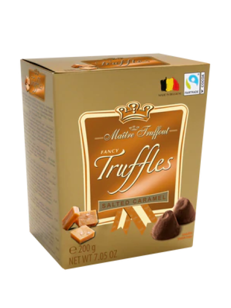 Трюфели из бельгийского шоколада с соленой карамелью Maître Truffout 200г