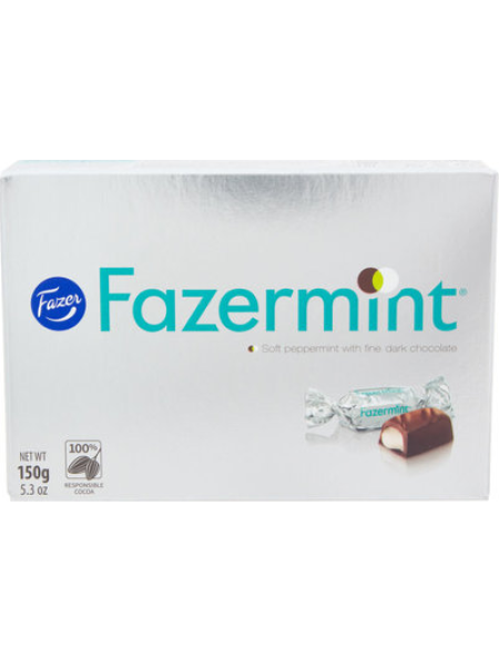 Шоколадные конфеты с мятной начинкой Fazer Fazermint 150г