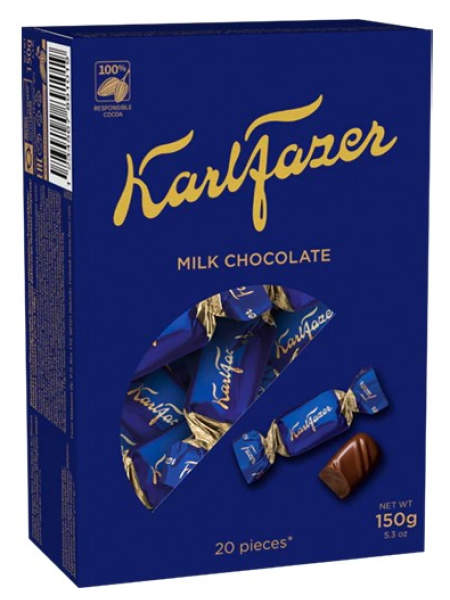 Шоколадные конфеты Karl Fazer 150г молочный шоколад