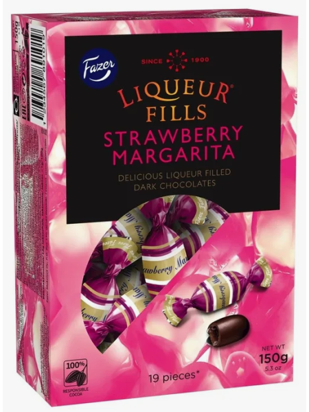 Шоколадные конфеты Fazer Liqueur Fills Strawberry Margarita 150г