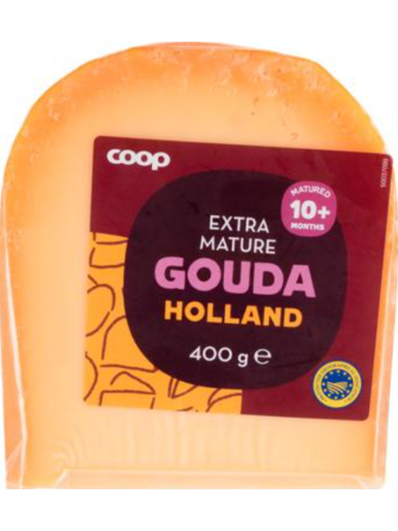Полутвердый сыр Coop Gouda Holland Extra Mature 33 % 400г 10 месяцев без лактозы
