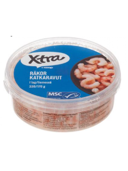 Креветки в рассоле Xtra katkaravut 330г