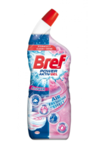 Очиститель для унитаза Bref Power Aktiv Gel 700мл цветочный аромат
