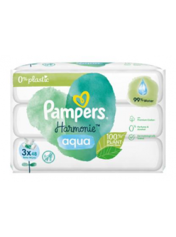 Влажные салфетки Pampers Harmonie Aqua 144 шт 