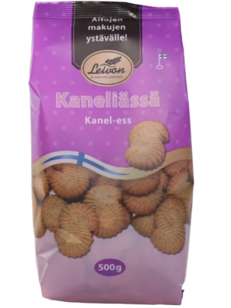 Безлактозное печенье со вкусом корицы Leivon Kaneliässä 500г