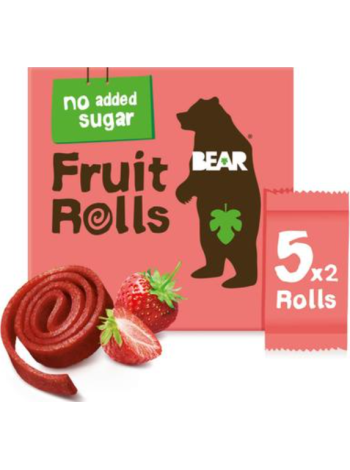 Фруктовая лента для детей BEAR Mansikka 5x20г клубника