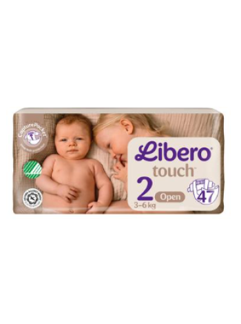 Подгузники LIBERO Touch tape размер 2 47 шт, 3-6 кг