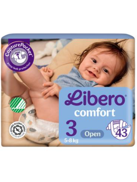 Подгузники LIBERO Comfort tape размер 3 43 шт 5-8 кг
