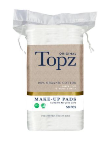 Диски для снятия макияжа Topz Premium Square 50 шт