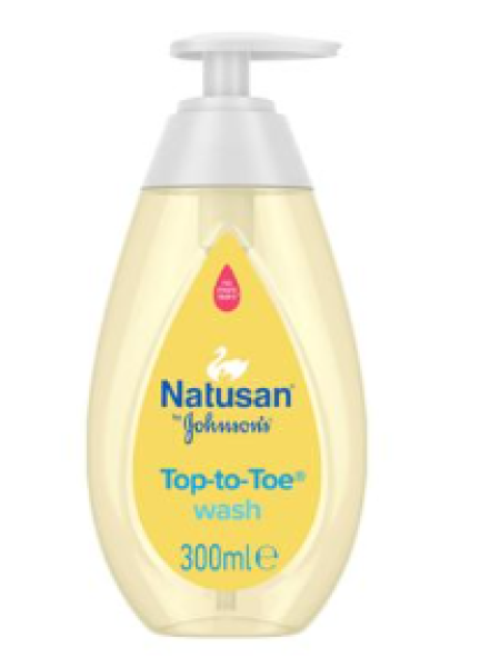Детский гель для душа Natusan by Johnson's Top-to-toe 300 мл
