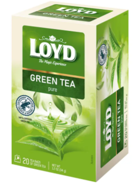 Зеленый чай в пакетиках Loyd 20 шт