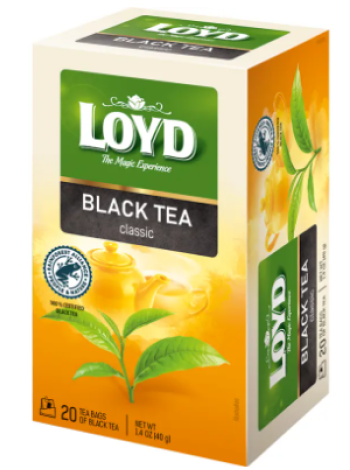 Классический черный чай Loyd 20 пирамидок