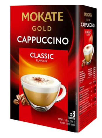 Кофейный напиток Mokate Gold Cappuccino Classic Вкус 8x12,5 г