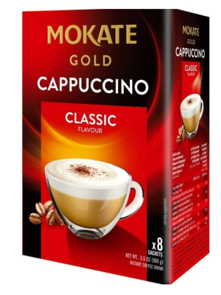 Кофейный напиток Mokate Gold Cappuccino Classic Вкус 8x12,5 г