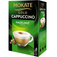 Растворимый кофейный напиток Mokate Gold Hazelnut со вкусом капучино из лесного ореха 8x12,5 г