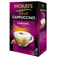 Растворимый кофейный напиток Mokate Gold со вкусом карамели и капучино 8x12,5 г