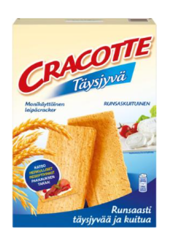 Крекеры из цельнозернового хлеба Cracotte 250 г