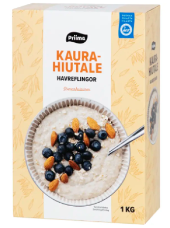 Цельнозерновая овсянка Priima Kaurahiutale 1кг