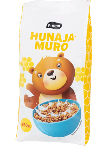 Сухой завтрак с медовой начинкой Priima Hunajamuro 250г