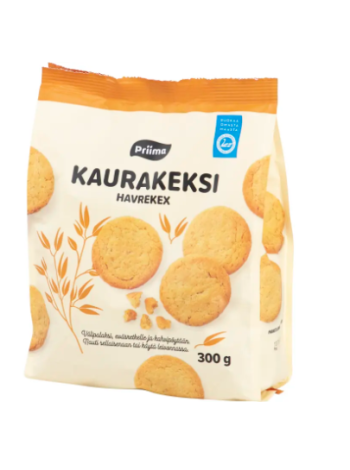Овсяное печенье Priima Kaurakeksi 300г