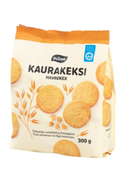 Овсяное печенье Priima Kaurakeksi 300г