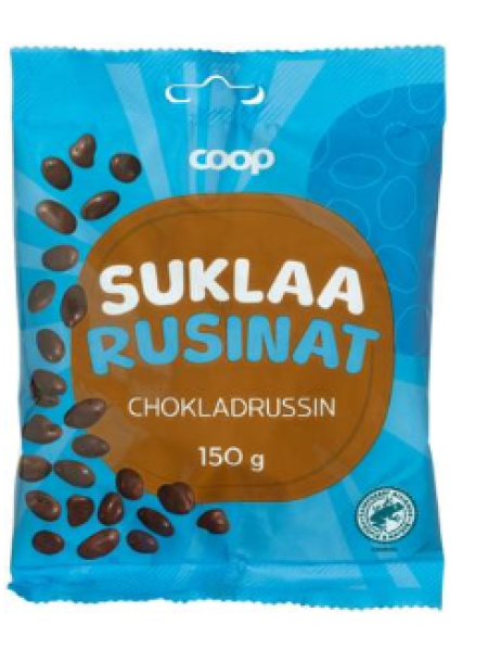 Изюм в шоколаде Coop suklaarusinat 150г