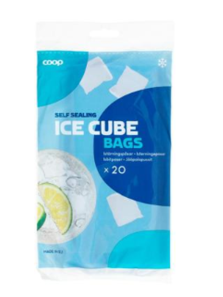 Пакеты для льда Coop jääpalapussit 20 шт/ 480 кубиков льда