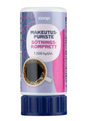 Подсластитель на основе цикламата и сахарина Coop 1200 шт